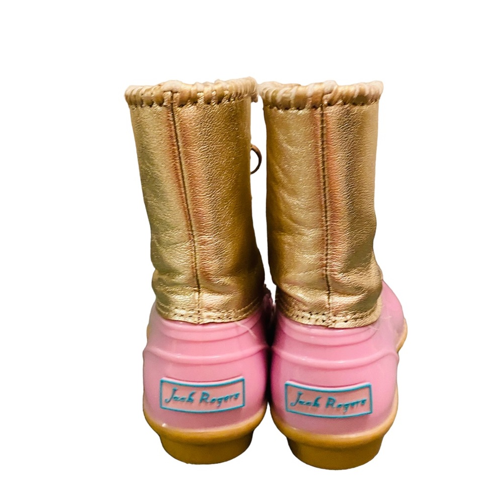 Jack Rogers Pink Metallic Chloe Duck Rain Boot - Picture 4 of 7